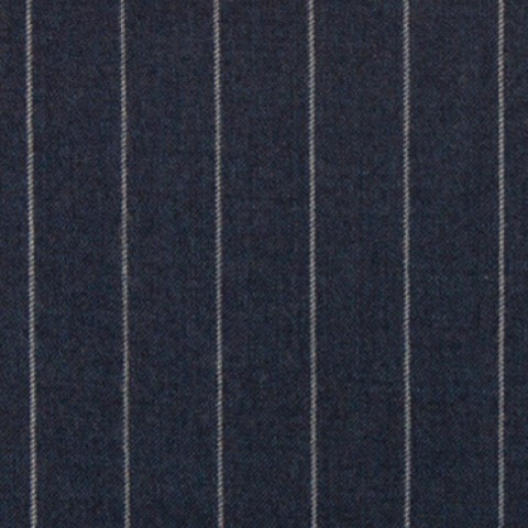 Blue Denim Chalk Striped Flannel Pants