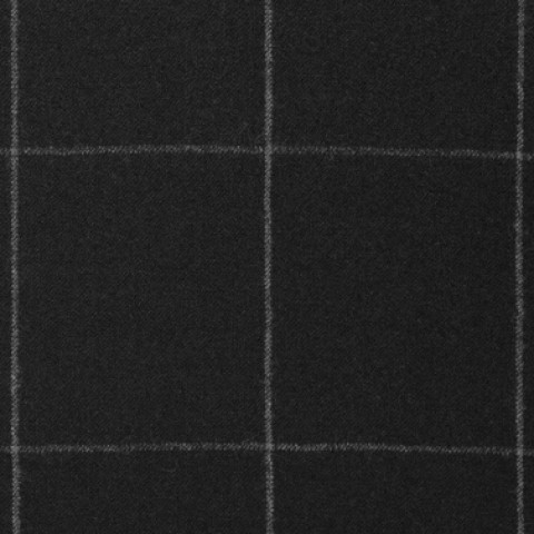 Black Big Windows Flannel Pants