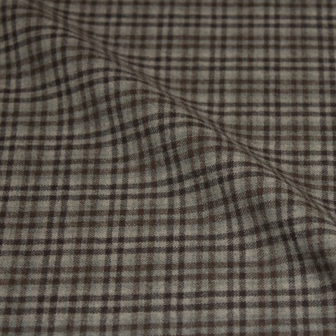 Light Brown Mini Windows Flannel Pants