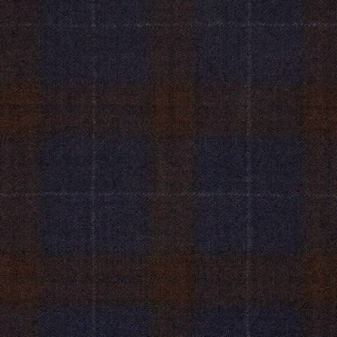 Denim Brown Windows Flannel Pants
