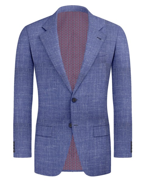 Blue 25000-1 - Wool Silk Linen Pants