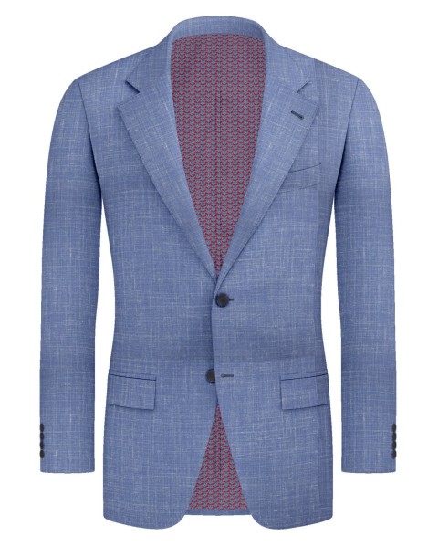 Blue 25000-3 - Wool Silk Linen Pants