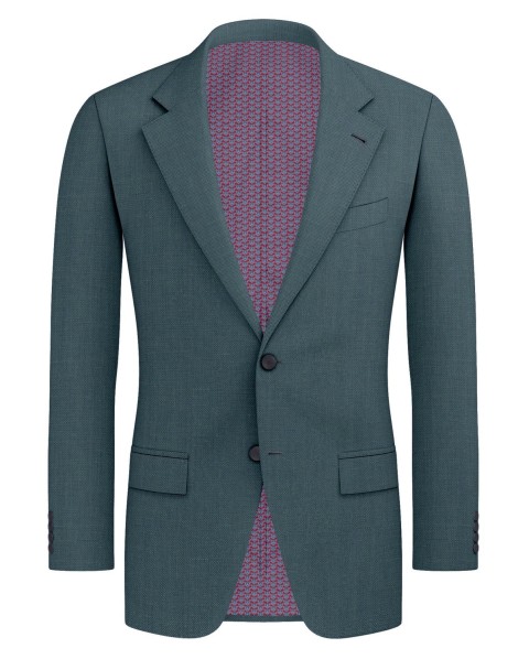 Green 25001-2 - Wool Silk Linen Suit