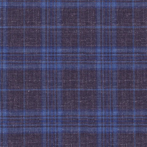 Blue 25032 - Wool Silk Linen Suit