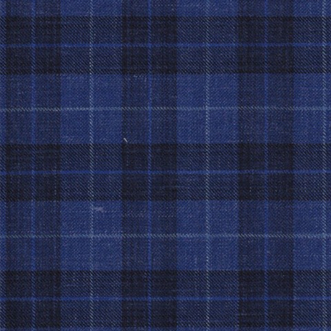 Blue 25045 - Wool Silk Linen Suit