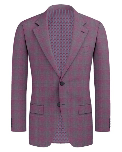 Pink 25046 - Wool Silk Linen Suit