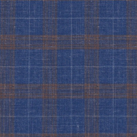 Blue 25052 - Wool Silk Linen Suit