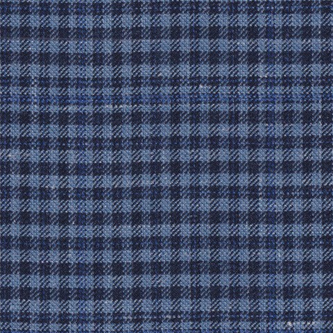 Blue 25083 - Wool Silk Linen Suit