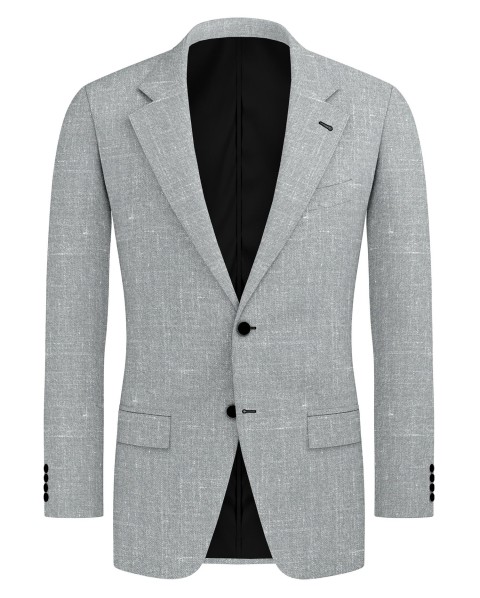 Grey 26000-12 - Wool Silk Linen Pants