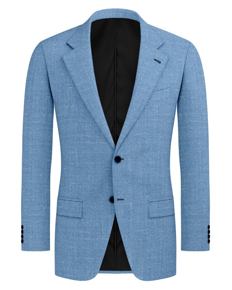 Blue 26000-3 - Wool Silk Linen Pants