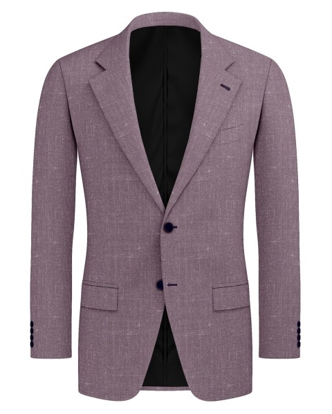 Purple 26000-37 - Wool Silk Linen Pants