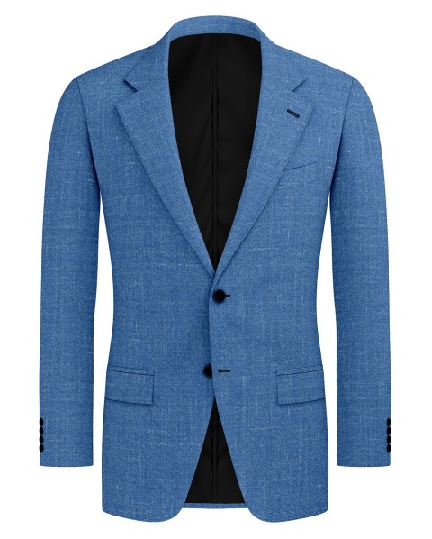 Blue 26000-4 - Wool Silk Linen Pants