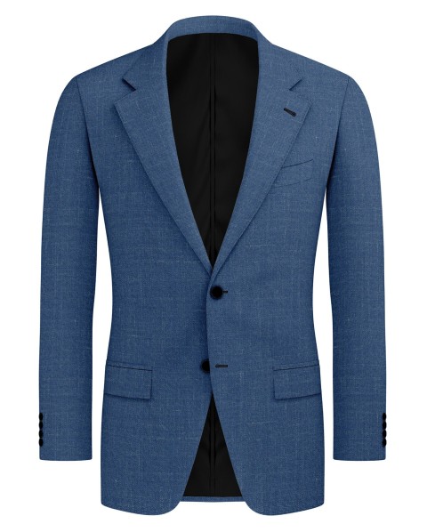 Blue 26000-5 - Wool Silk Linen Pants