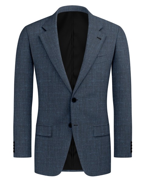 Blue 26000-7 - Wool Silk Linen Pants