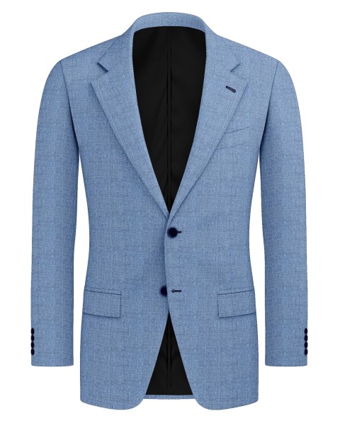 Blue 26001-3 - Wool Silk Linen Pants