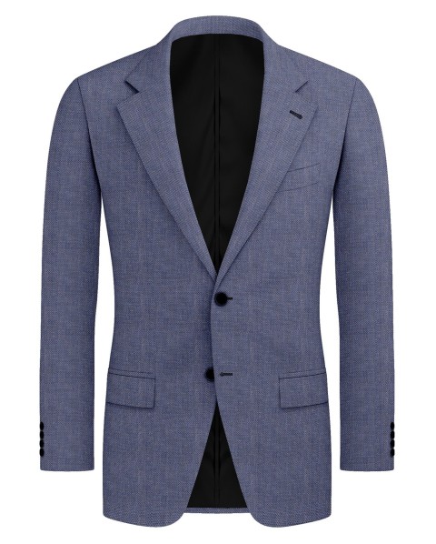 Blue 26003-3 - Wool Silk Linen Pants