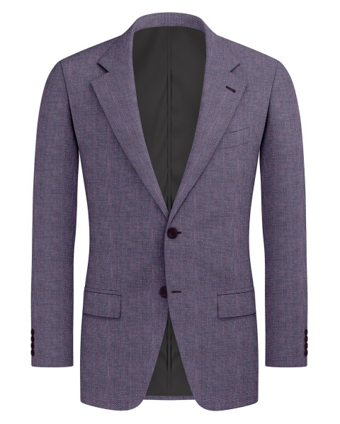 Purple 26003-4 - Wool Silk Linen Pants
