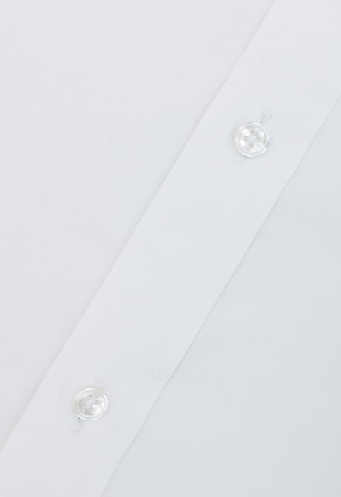 WHITE TAB COLLAR SHIRT