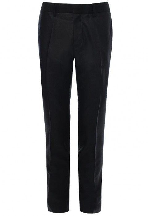 กางเกงสีดำ ลายก้างปลา