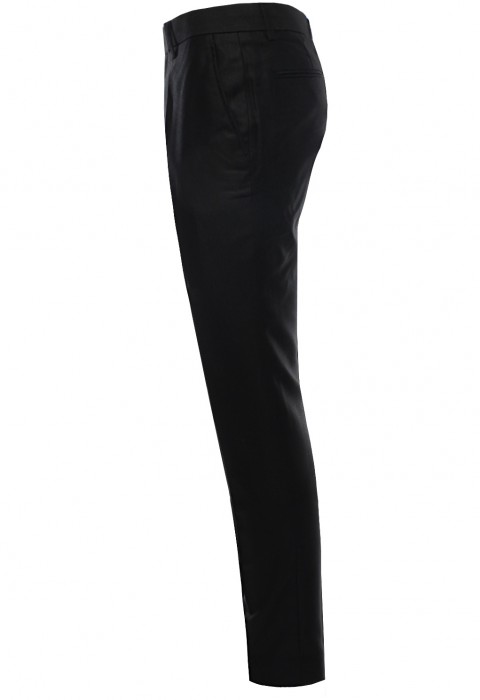 กางเกงสีดำ ลายก้างปลา