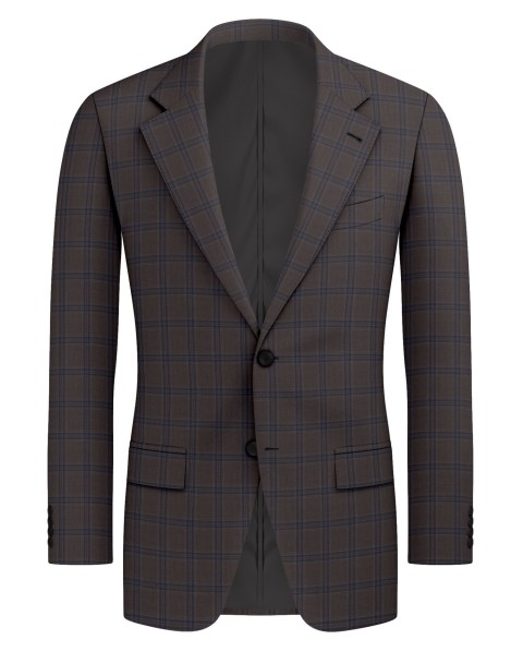 Brown 4900-31 - 70% Blend Wool Suit
