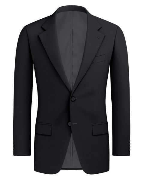 Black 4901-33 - 70% Blend Wool Suit