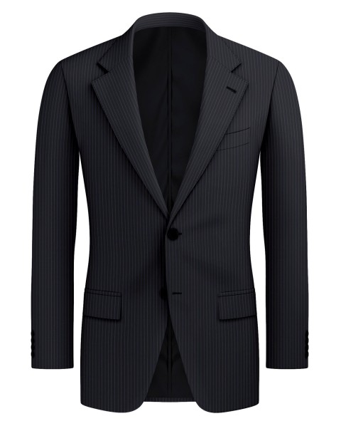 Black 4901-5 - 70% Blend Wool Suit