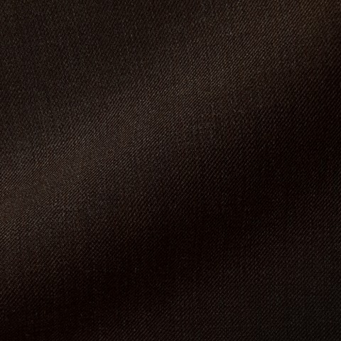 DARK BROWN TWILL WOOL BLEND