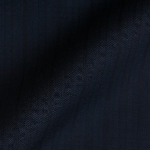 DARK NAVY BLUE STRIPE WOOL BLEND