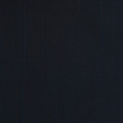 VERY DARK BLUE  (MOSTLY BLACK) GLEN PLAID WOOL BLEND