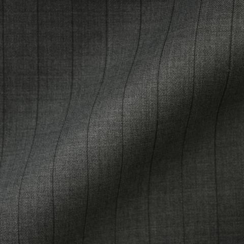 DARK GREY PINSTRIPE LARGE WOOL BLEND