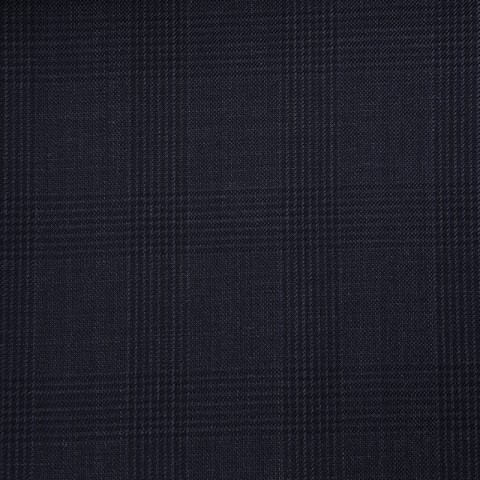 VERY DARK BLUE GLEN CHECK WOOL BLEND