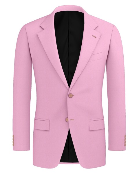 PASTEL PINK FRESCO WOOL BLEND PANTS