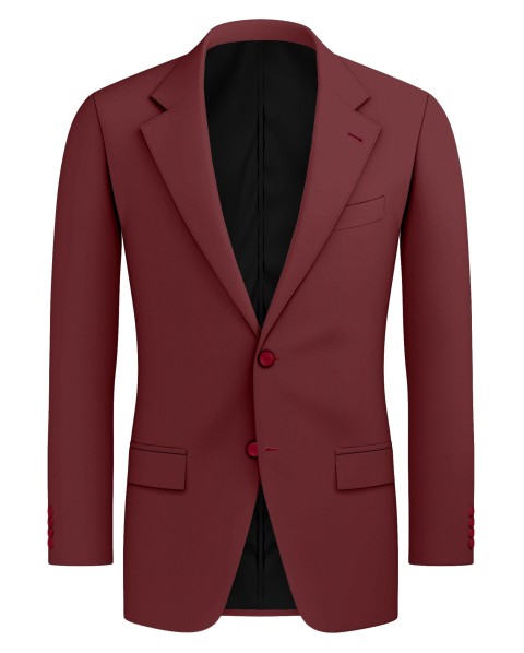CADMIUM RED FRESCO WOOL BLEND Suit