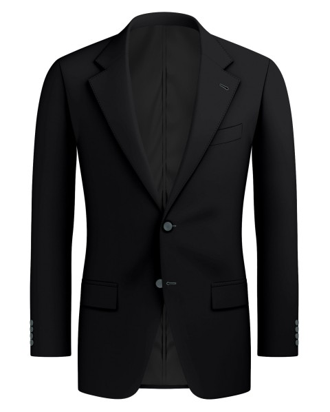 BLACK FRESCO WOOL BLEND Suit