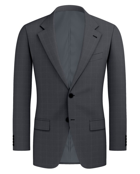 Grey 59952 - Wool Blend Suit