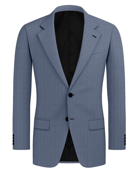 Blue 59969 - Wool Blend Suit