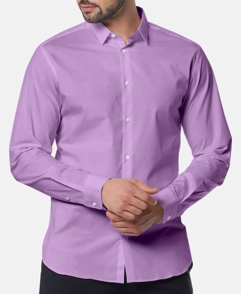 Purple 756120-2 - Pure Cotton Shirts
