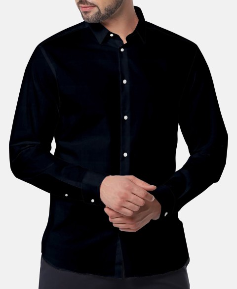 Blue 756120-4 - Pure Cotton Shirts