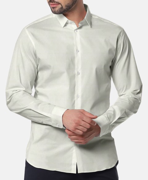 Cream 756120-8 - Pure Cotton Shirts