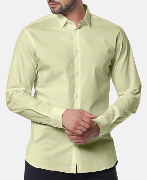 Yellow 756121 - Pure Cotton Shirts