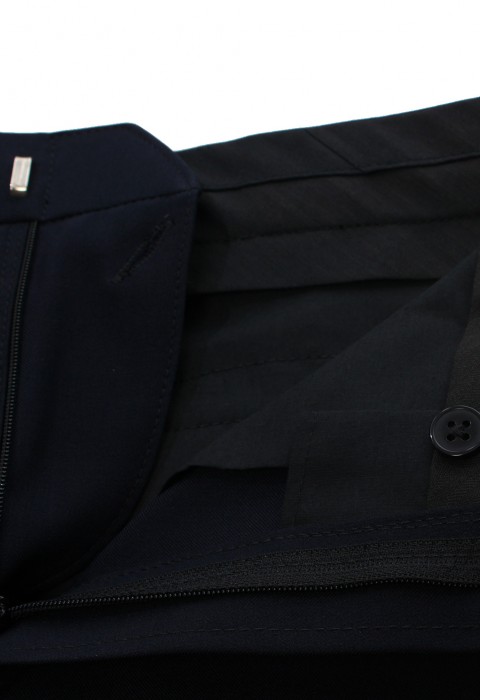 กางเกงขายาวสีกลมเข้ม ผ้าไม่ยับ