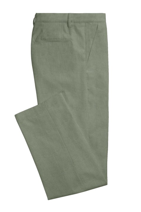 Green LH259-26 - Pure Linen Pants