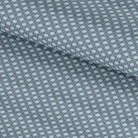 Blue PRT2301 - 100% cotton printed shirts