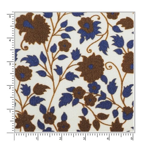 Brown PRT2307 - 100% cotton printed shirts