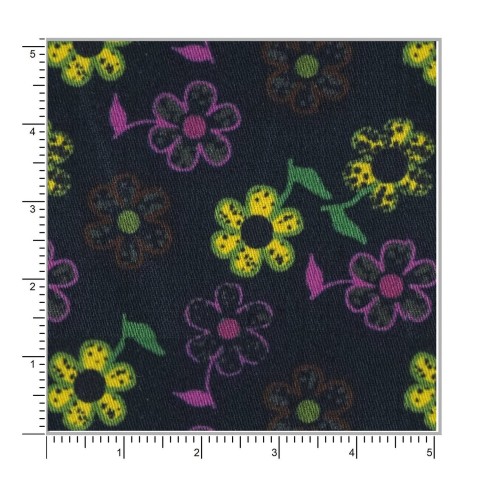 Blue PRT2316 - 100% cotton printed shirts