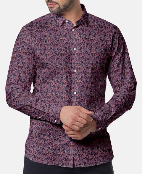 Pink PRT2320 - 100% cotton printed shirts