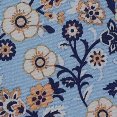 Blue PRT2321 - 100% cotton printed shirts