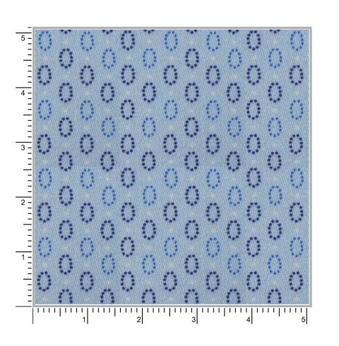 Blue PRT2327 - 100% cotton printed shirts