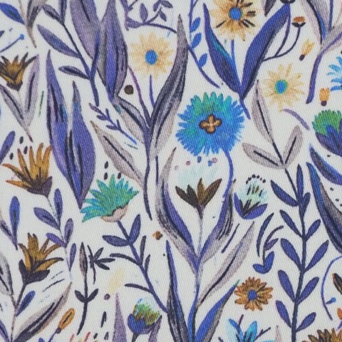 Blue PRT2329 - 100% cotton printed shirts